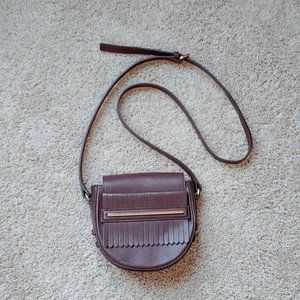 Massimo Dutti Crossbody Bag Brown Leather Like New